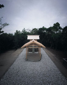 Go-Oh Shrine: Appropriate Proportion, Proportional model, 2003, mixed media