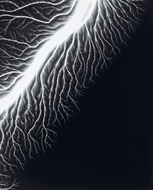 Lightning Fields 128, 2009, gelatin-silver print